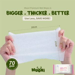 Premium Wet Wipes - Organic Formula (80’s)